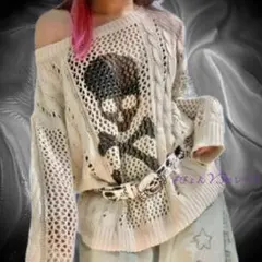 【y2k】平成ギャル グランジ ストリート サブカル パンク ロック ドクロ