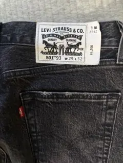 Levi's 501 '93 ストレートデニム ブラック W29 L32
