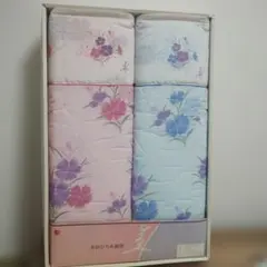 市田ひろみ 創作 キルトケットガーゼケット 2枚セット 花柄　大阪西川シミありのサムネイル