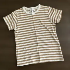 ボーダー 半袖 Tシャツ ベージュ ホワイトのサムネイル