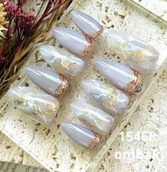 4ネイルチップ　ニュアンスネイル　大理石ネイル　マグネットネイル　ミラーネイル