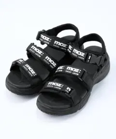 moz　軽量ロゴテープデザインスポーティサンダル（ワイズ３E)