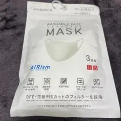 AIRism 洗えるマスク 3枚入り 00 White M