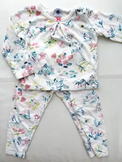 PETIT BATEAU パジャマ 花柄 86cmのサムネイル