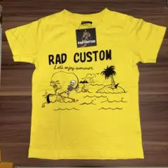 【新品タグ付】RAD CUSTOM 110cm ラッドカスタム Tシャツ 黄色のサムネイル