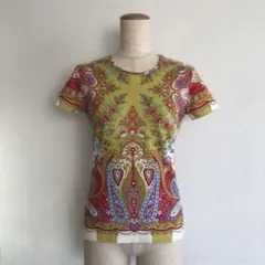 ETRO エトロ 半袖 コットン Tシャツ 花柄 ペーズリーのサムネイル