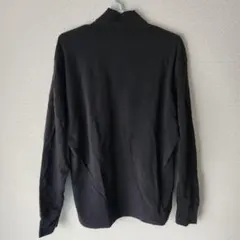 【匿名配送】UNIQLO ヒートテックコットンタートルネックT（長袖）ブラック