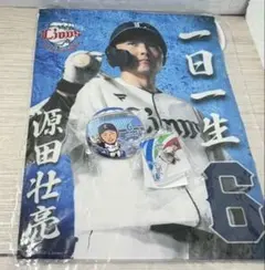 【#6 源田壮亮】シシファブリックポスター＆限定缶バッチ 3点セット【限定品】