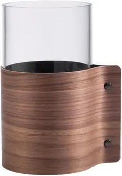 LINDDNA 花瓶 Walnut/Glass 2P 87056-CN