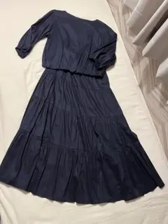どんとお値下げ　美品♡ミラオーウェン　リネンセットアップ　ネイビー
