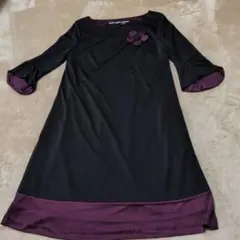 MARY QUANT LONDON ワンピース ブラック パープルのサムネイル
