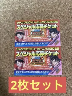 ジャンプビクトリーカーニバル2026スペシャル応募チケット2枚セット
