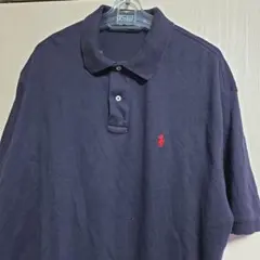 【美品】ラルフローレン RALPH LAUREN ポロシャツ XLダークネイビーのサムネイル