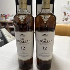 The Macallan 12年シングルモルトウイスキー 700ml 2本セット