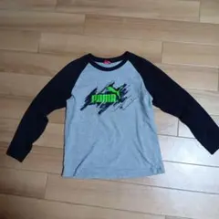 PUMA 長袖カットソー 140サイズ グレー/ブラック