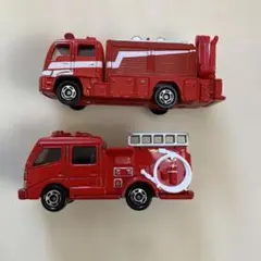 赤い消防車 ミニカーセット2こ