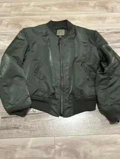 美品　80〜90s alpha MA-1 フライトジャケット　カーキ　L
