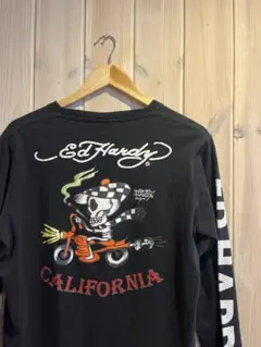 た*ち様 ED HARDY エドハーディー　ロンT バイク　スカル　骸骨　ドクロのサムネイル