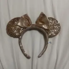 ゴールドミッキー耳カチューシャ