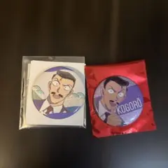 名探偵コナン 毛利小五郎 缶バッジ メタリック