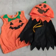 かぼちゃコスチューム 90サイズ　ハロウィン