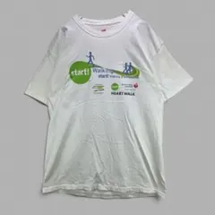 【Hanes】プリントTシャツ メンズL 企業 イベント ホワイト 【