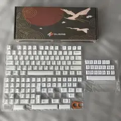 GLIGING PBT DOUBLE SHOT KEYCAPS WHITE