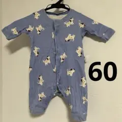 UNIQLO 犬柄ロンパース 60サイズ