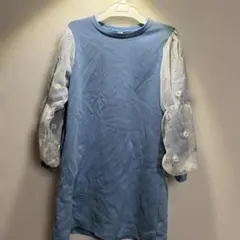 après les cours 七分袖ワンピース