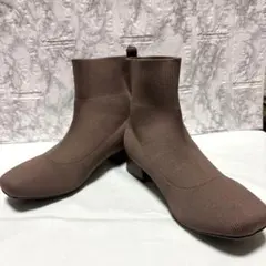 美品✨しまむら　hina×komachiコラボ　ニットブーツ　Lサイズ