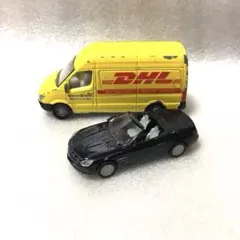 メルセデスベンツ　DHL 配送車　ジク　ミニカー