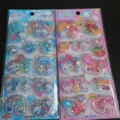 スパンコール パーティー シール ハッピーマーチ ぷくぷくあわわちゃん セット