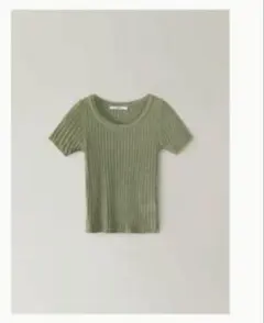 OHTORO Lake U Knit ライトグリーン 半袖ニットのサムネイル