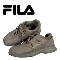 【美品】FILA フィラ ウォーキングシューズ ベージュ 24.0cm 3E