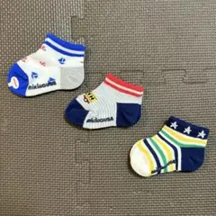 【未使用】ミキハウス ベビー靴下 3足セット 11-13cm