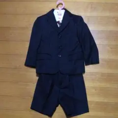 男子110cm スーツ上下 + シャツ等(６点セット)