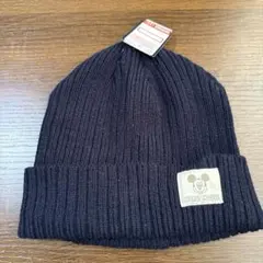 ミッキーマウス ニット帽 中サイズ ダークネイビー