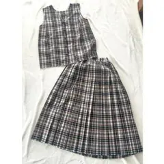 PLST チェック柄 スカートセットアップ