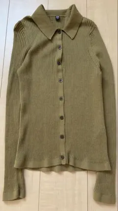 UNIQLO メリノリブポロカーディガン　L