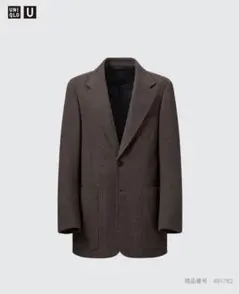 新品未使用】UNIQLO U テーラードジャケット ダークグレー M メンズ