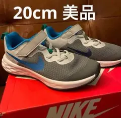 20cm NIKE ナイキ　Nike キッズ スニーカー グレー/ブルー　美品