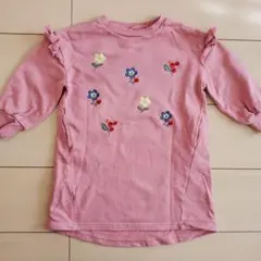 100サイズ　KIMURATAN　刺繍ワンピース　ビケットクラブ