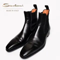 2026年最新】Santoni カラー：ブラック系 メンズ サイドゴアブーツの