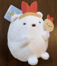 すみっコぐらし 天使なえびてん ボールチェーン付き 推し活ぬいぐるみ しろくま