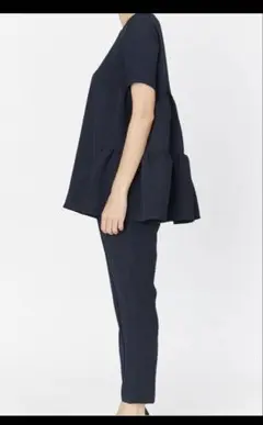 週末値下げ 極美品 ヨーコチャン ハーフスリーブバックボウブラウス