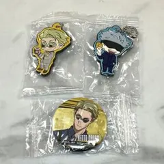 七海建人 五条悟　ラバーマスコット、缶バッジセット　呪術廻戦　くら寿司