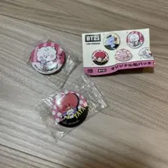 BT21 TATA RJ 缶バッジ 2個セット
