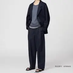 25年モデル ユニクロC セットアップスーツ テーラードジャケット ワイドパンツ