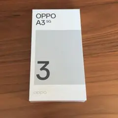 【新品未開封】OPPO A3 5G ブラック（シュリンク付き）