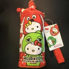 ハローキティ　ガチャピン　ムック　ペットボトルホルダー